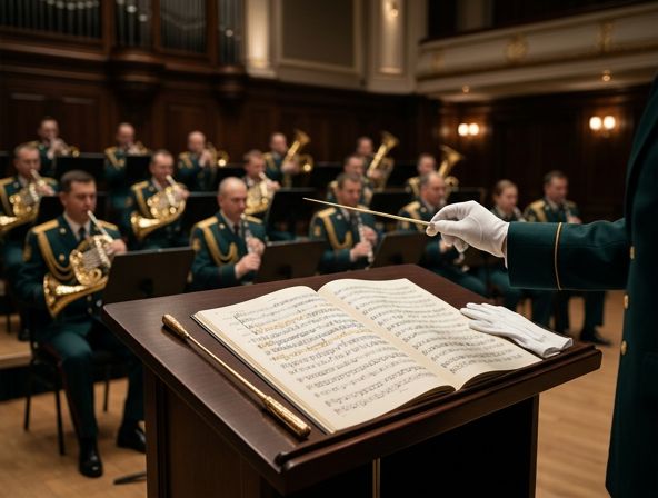 Orkiestra dęta podczas koncertu plenerowego