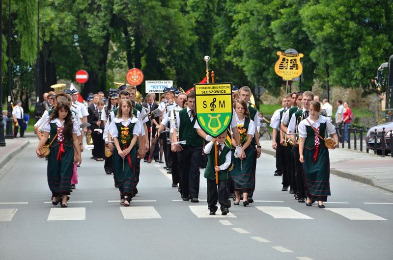 Orkiestra Dęta Śleszowice podczas festiwalu Echo Trombity 2011